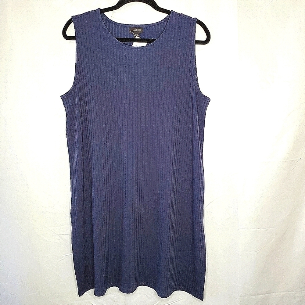 J. Jill Wearever Collection Ribbed Knit Tunic Size L Stretch Long Pullover NEW‎